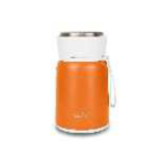 Lunch box termica con cucchiaio in acciaio inox. 530ml. Mandarino.