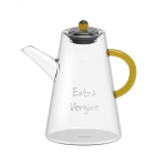 Oliera in vetro borosilicato. Capacit : 500 ml. Manico giallo.