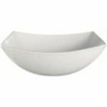 COPPETTA TEMPERED WHITE QUADRATO RIMMED BOWL 14