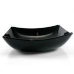 TEMPERED QUADRATO NOIR SOUP PLATE 20